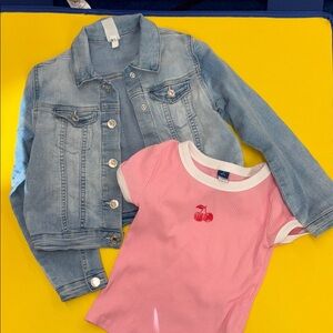 Kids Light Blue Denim Jacket - Casual Layering Piece